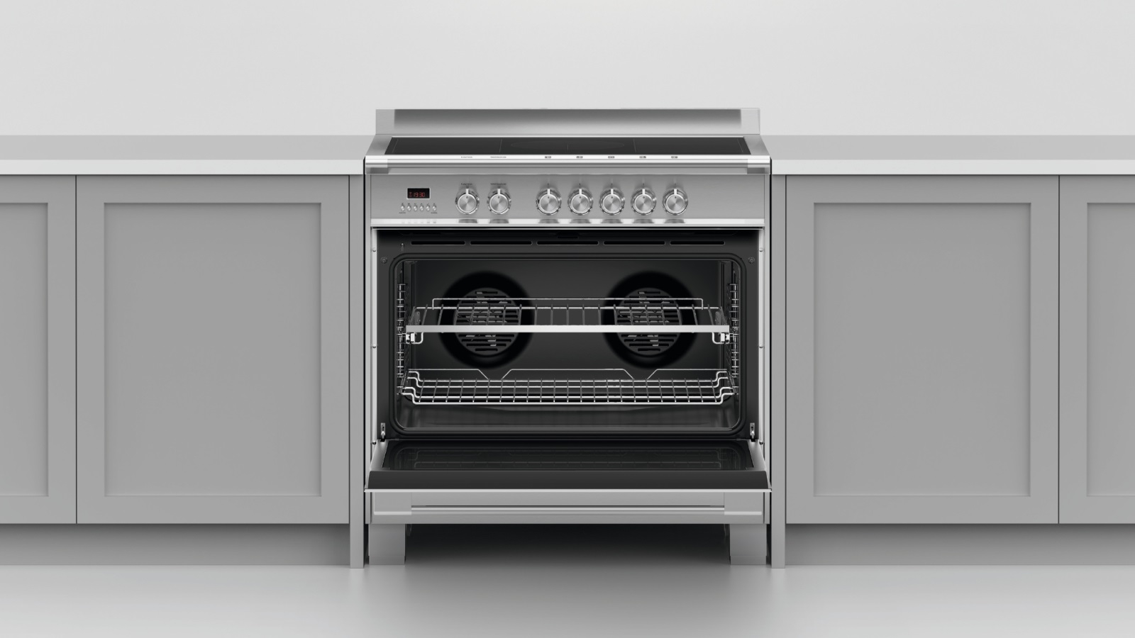 Fisher & Paykel 900mm Freestanding Induction Cooker Stainless Steel