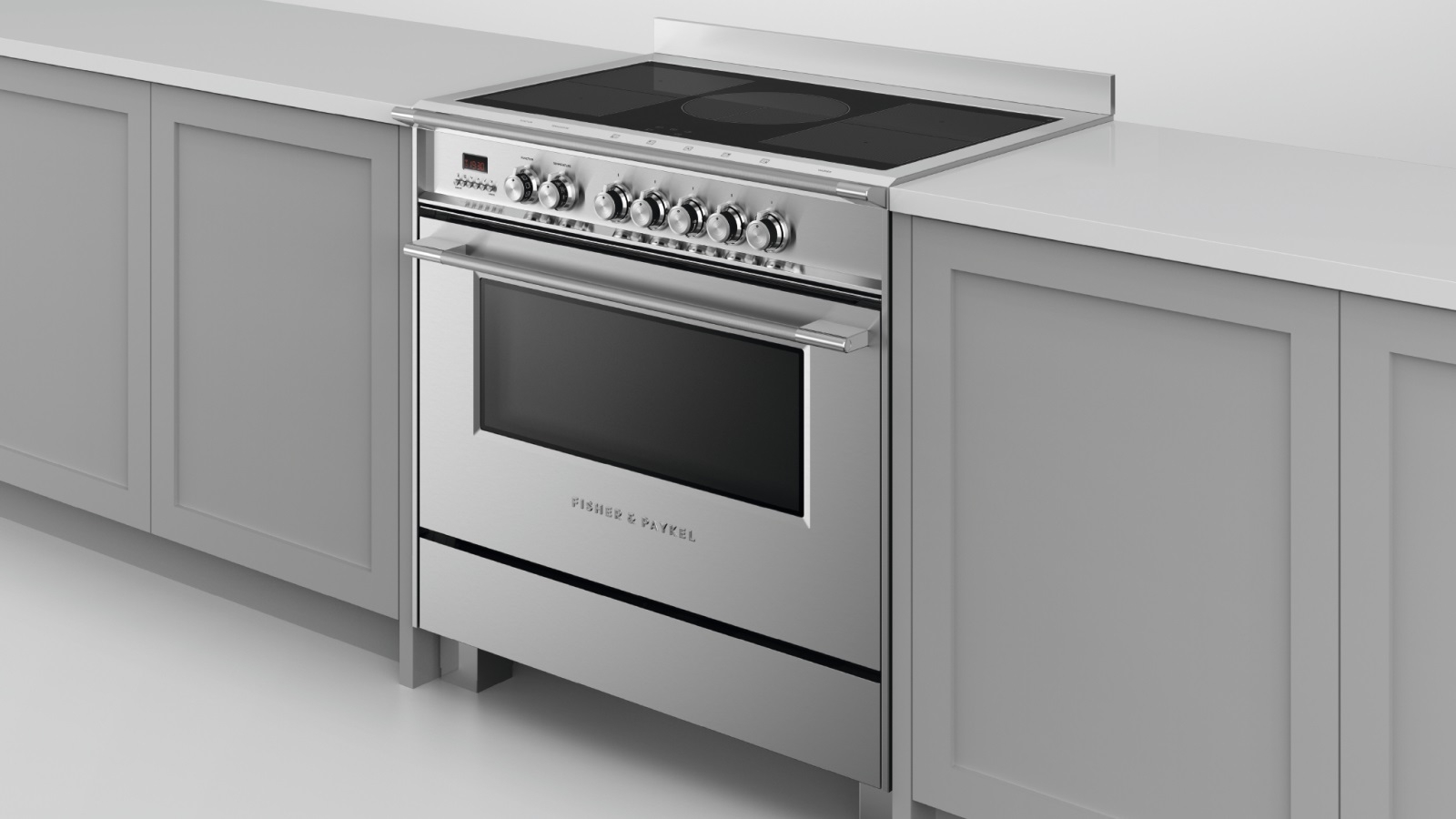 Fisher & Paykel 900mm Freestanding Induction Cooker Stainless Steel