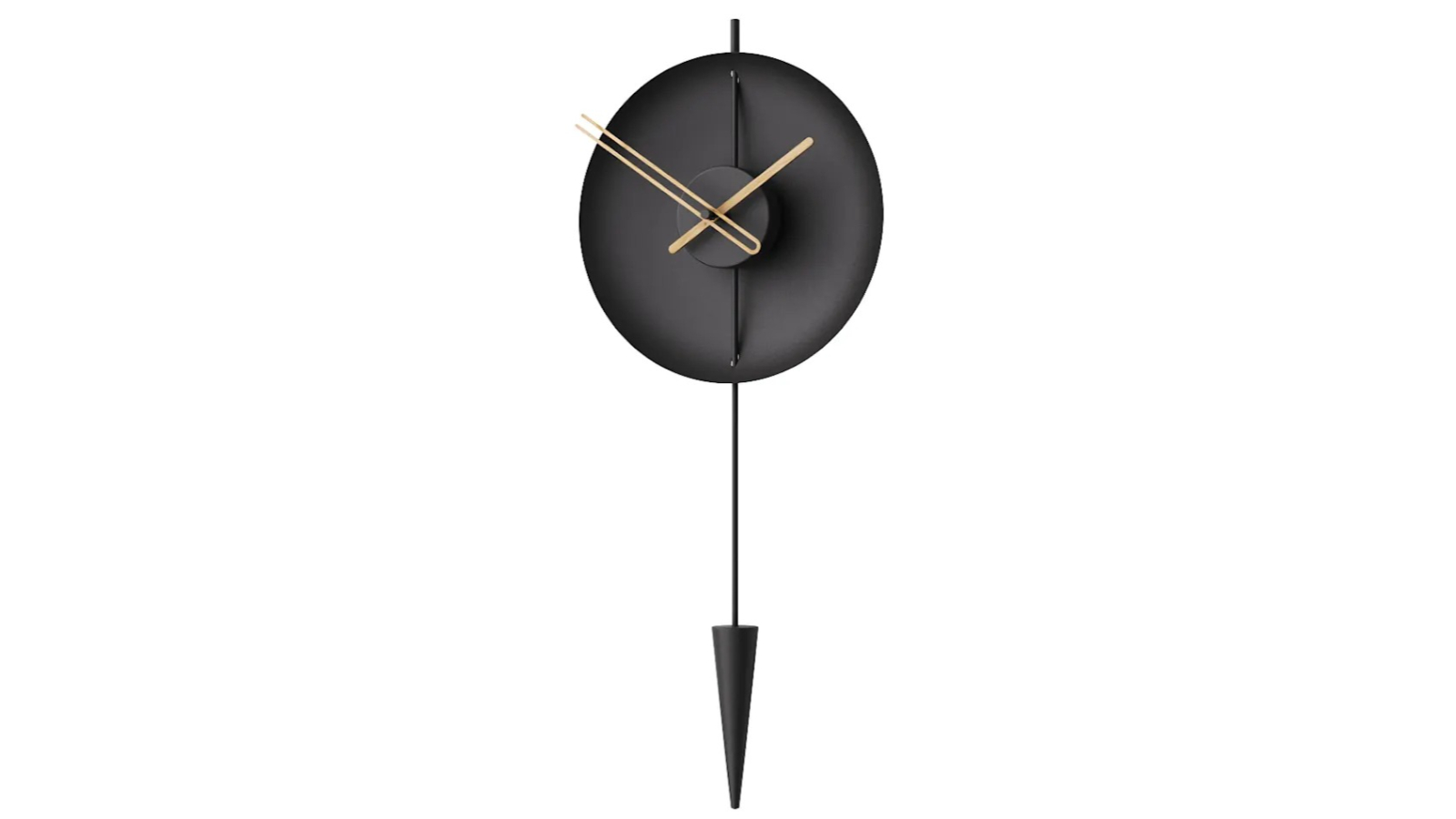 Mclock Orbit Wall Clock - Black/Oak