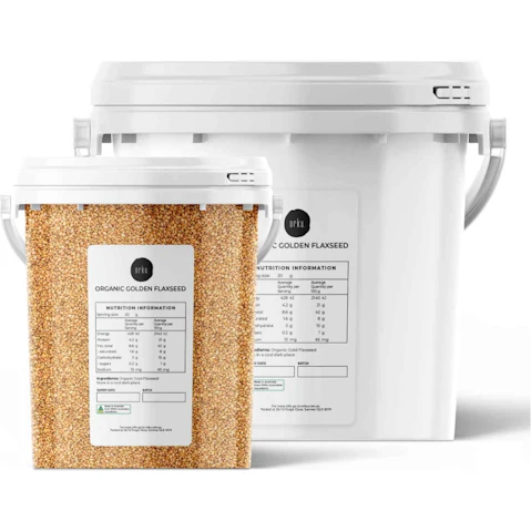 Orku Organic Golden Whole Flax Seed Tub