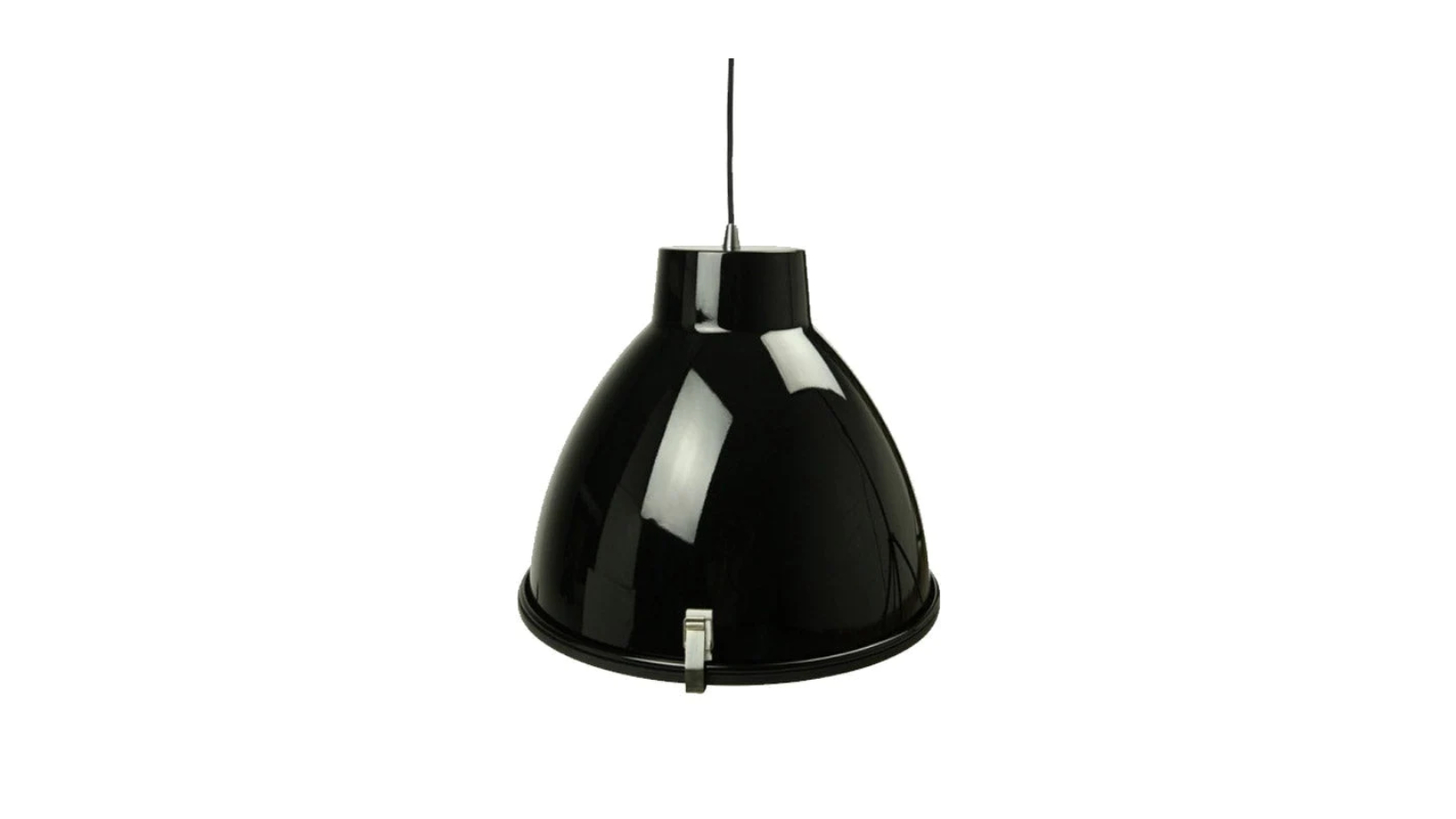 Sylvania Lighting Classic Industrial Metal with Acrylic Cover Pendant Light - Black