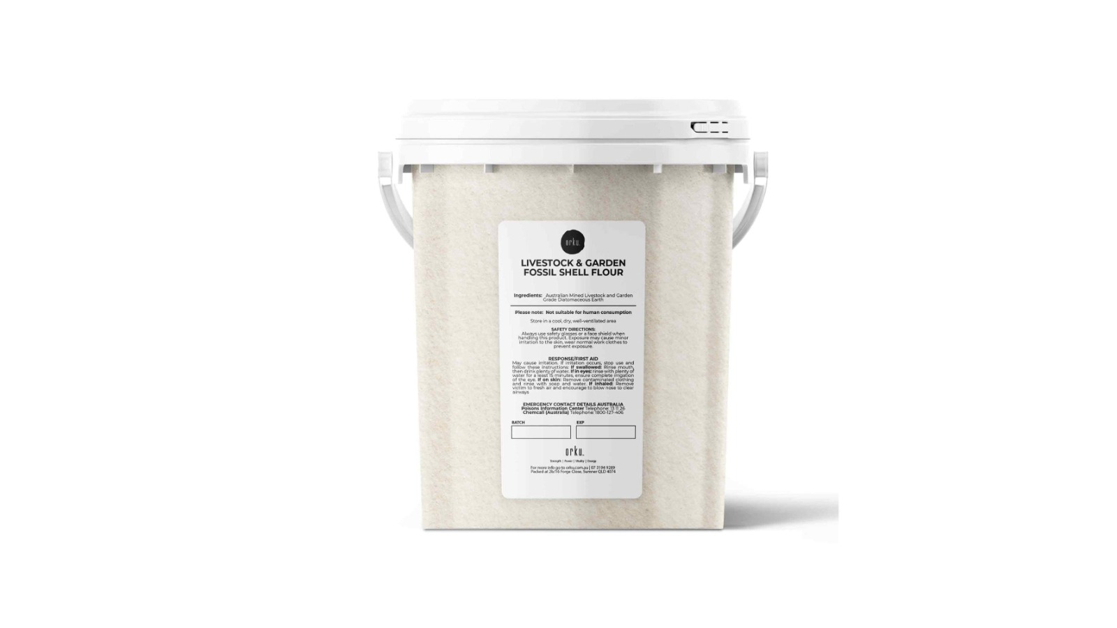 Orku Livestock and Garden Fossil Shell Flour Tub - 700g