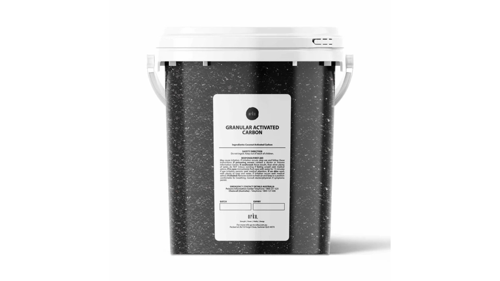 Orku Granular Activated Carbon Filtration Media Tub - 600g 