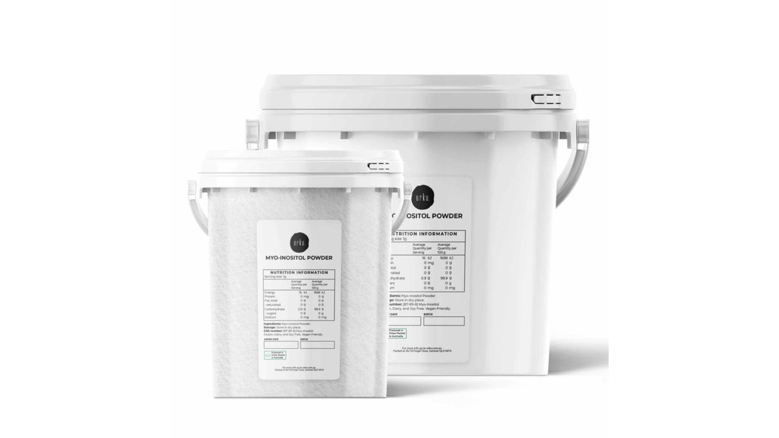 Orku Buckets USP Grade High Purity Unflavoured Myo Inositol Powder