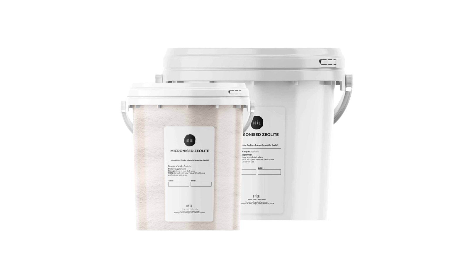 Orku Ultrafine Micronised Zeolite Powder Tub