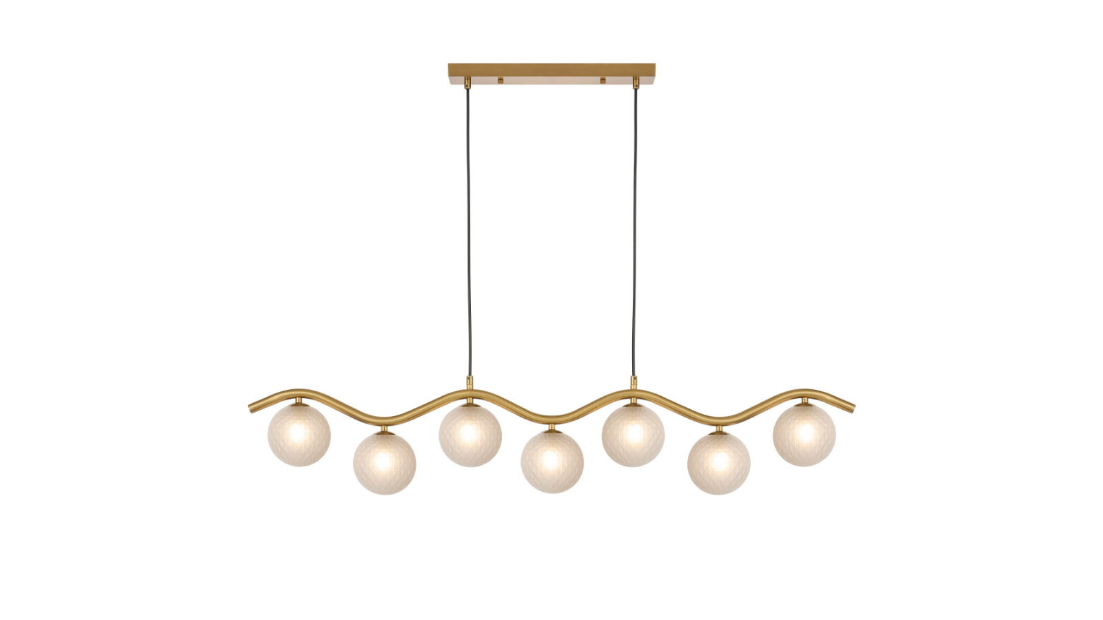 Pretty & Practical Norawood Gold Pendant with Frost Tear Glass
