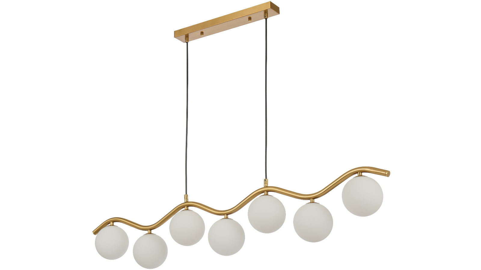 Pretty & Practical Lumowood Gold Pendant Light with Opal Matt Glass