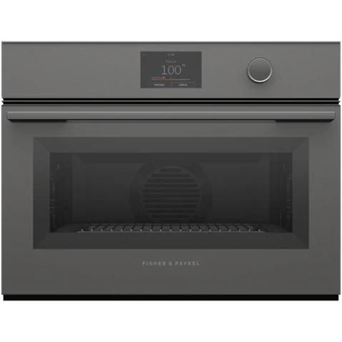 Fisher & Paykel 60cm Series 9 Minimal Compact Combi-Steam Oven - Grey Glass