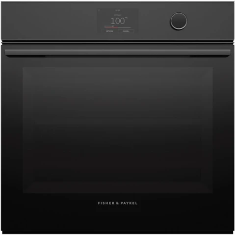 Fisher & Paykel 60cm Series 9 Minimal Pyrolytic Oven - Grey Glass
