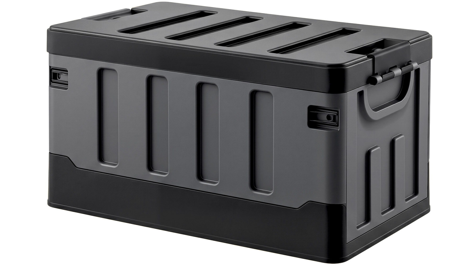 Gardeon 60L Collapsible Outdoor Storage Box Stackable Folding Camping Organiser - Black