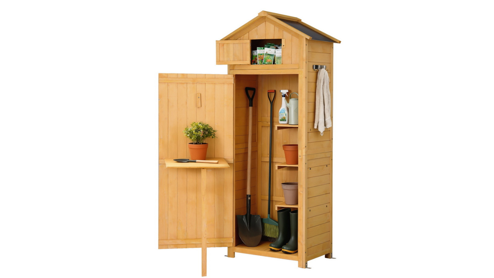 Gardeon Outdoor Storage Cabinet with Folding Table