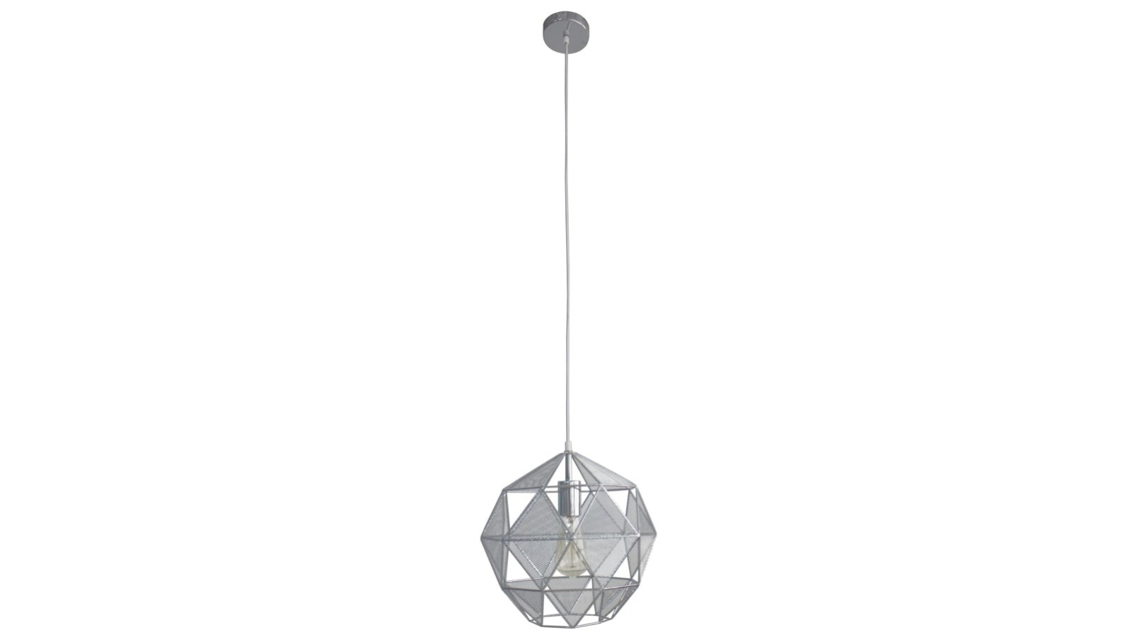 Luminea Oslo Geometric Hanging Pendant Light - Chrome