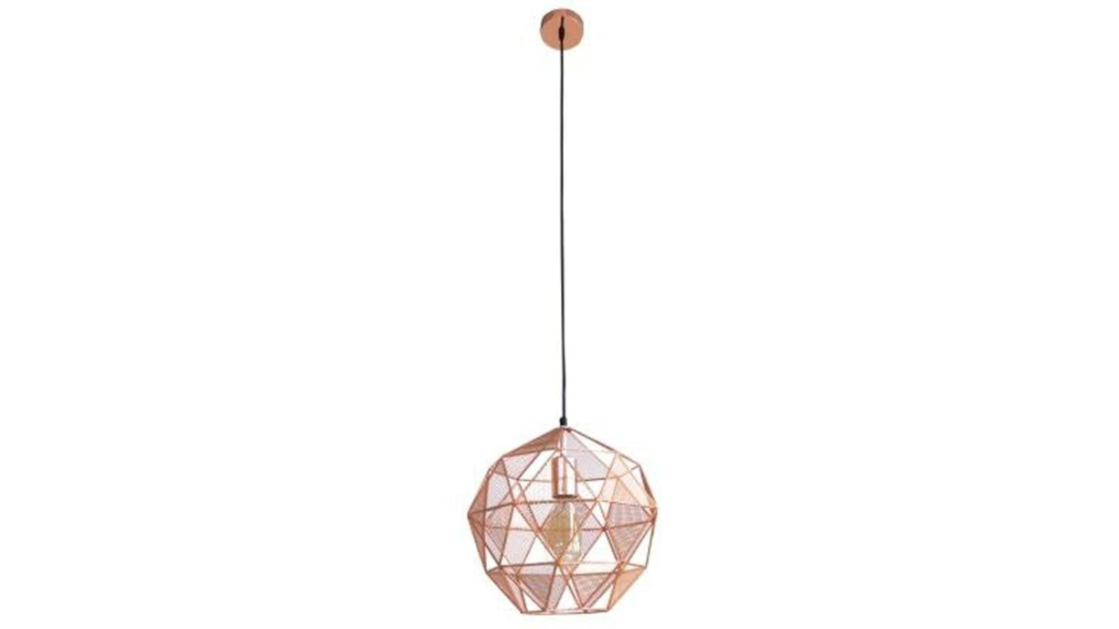 Luminea Oslo Geometric Hanging Pendant Light - Copper