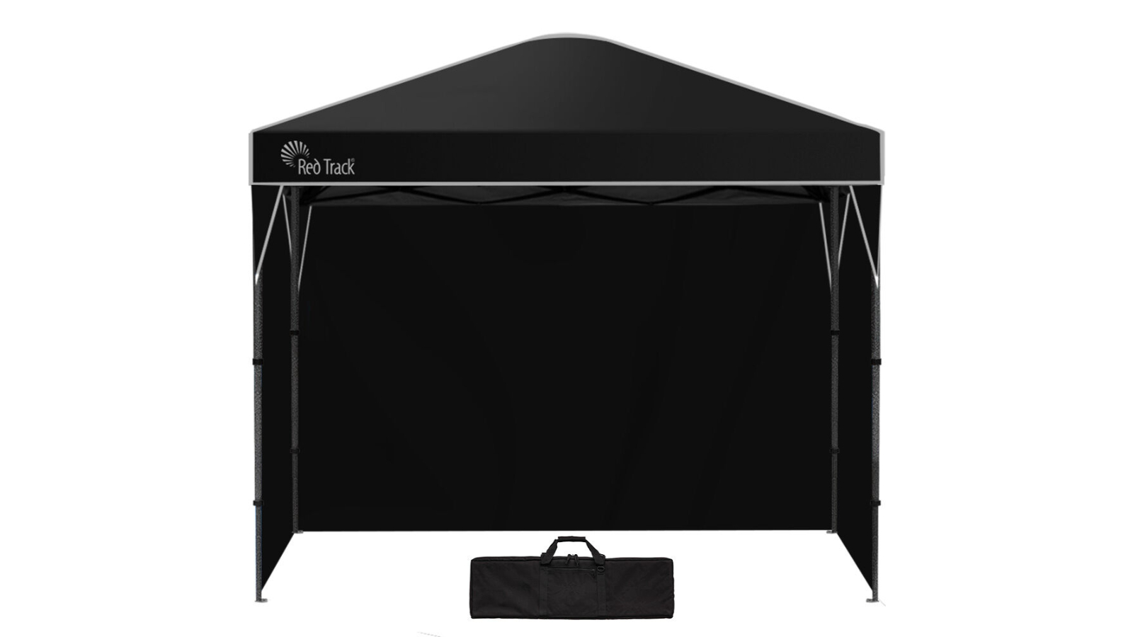 Red Track 3.6 x 2.2metre Folding Gazebo with Wall Bag - Black