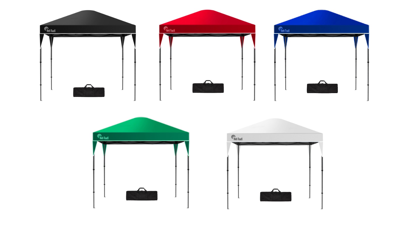 Red Track 3 x 3metre Folding Gazebo with Carry Bag