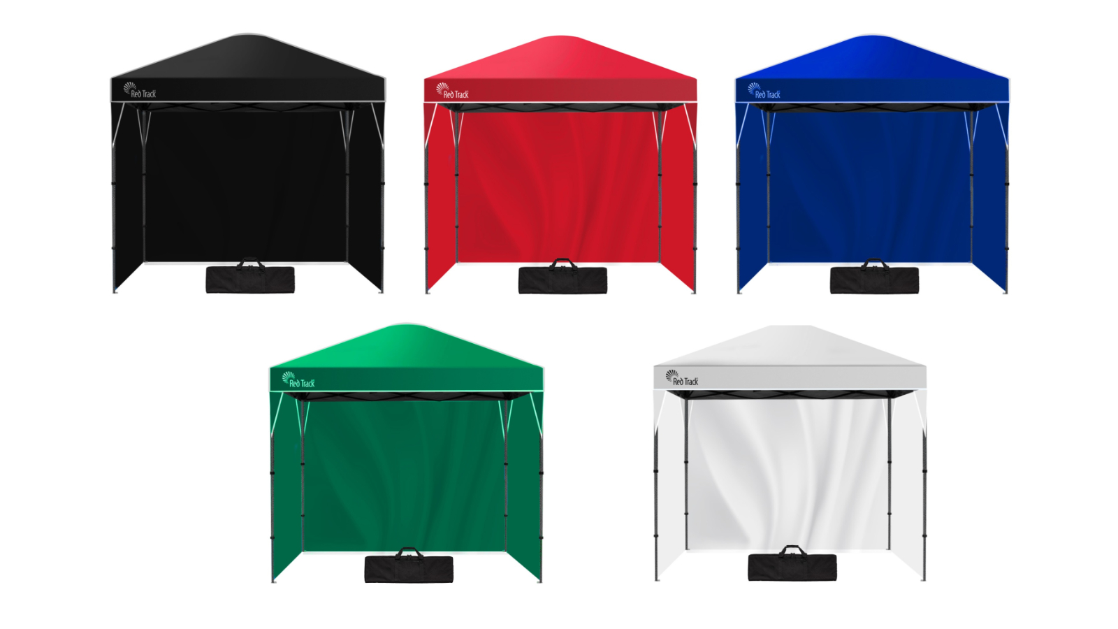 Red Track 3 x 3metre Folding Gazebo with Wall Bag