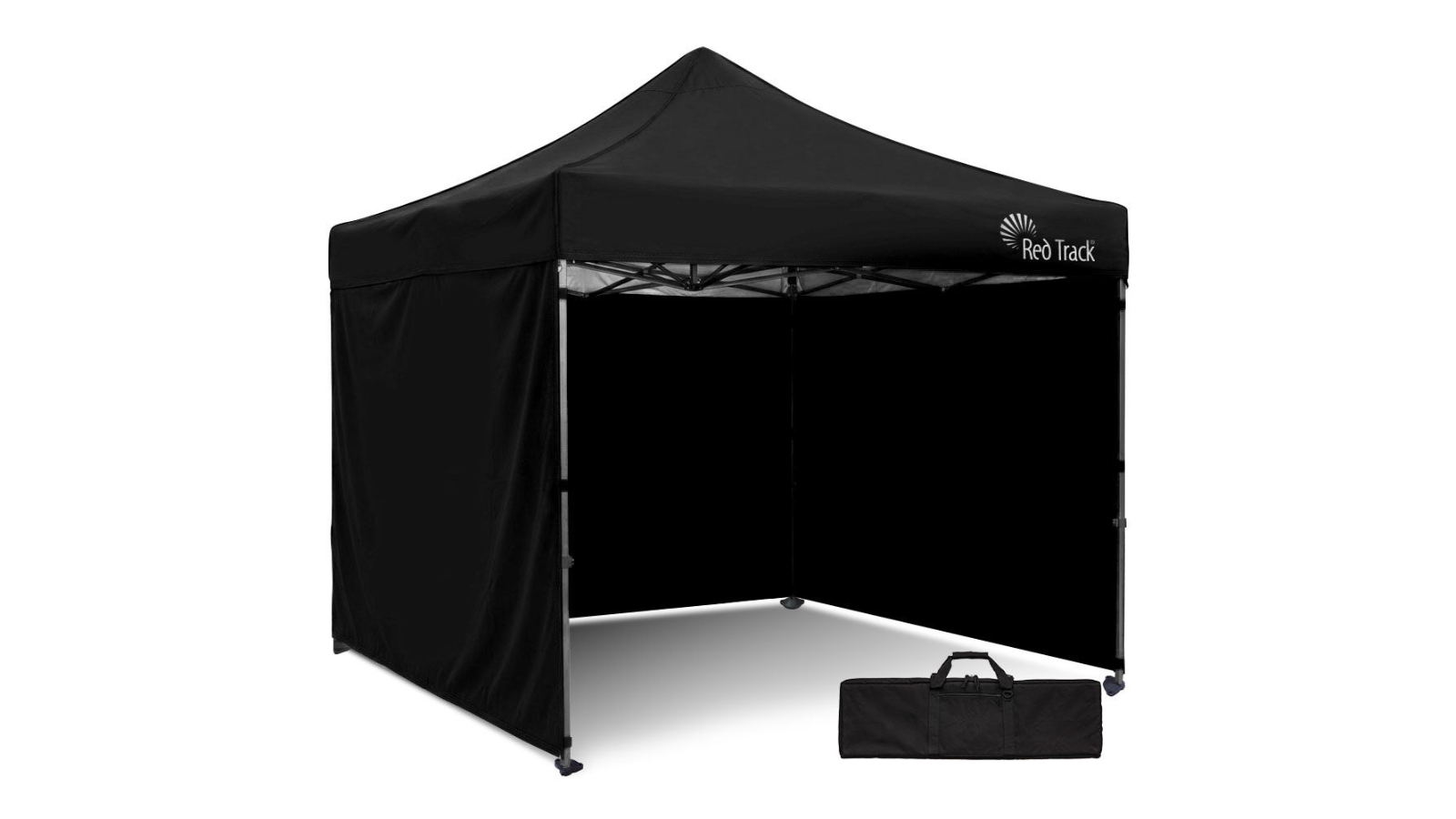 Red Track 3 x 3metre Gazebo Side Walls and Bag - Black