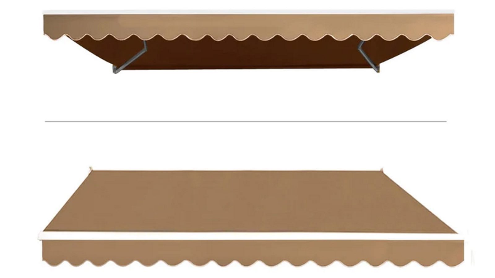 Instahut Retractable 4mx3m Folding Arm Awning Motorised Sunshade - Beige
