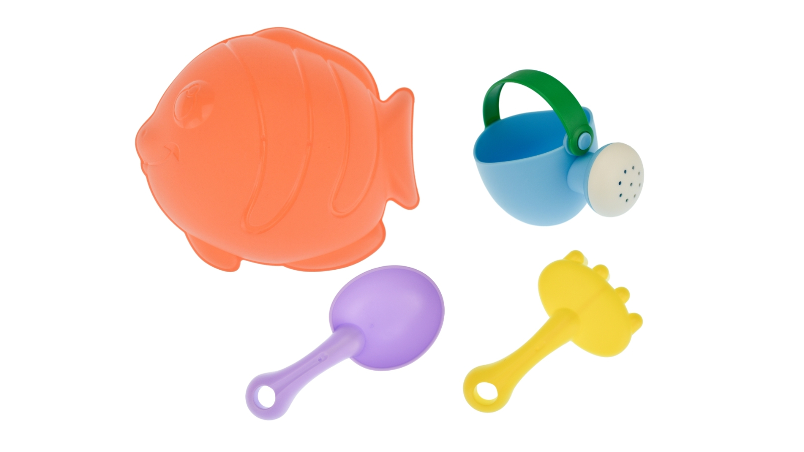 Kaper Kidz 4 Piece Kids Fish Beach Sand Pit Toy Set - 18 months