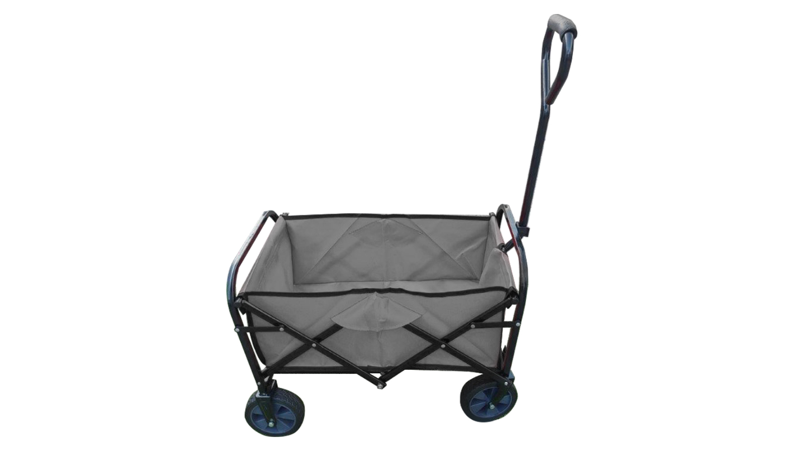 Utility Transport Shopping Cart with Off-Road Wheels - Grey