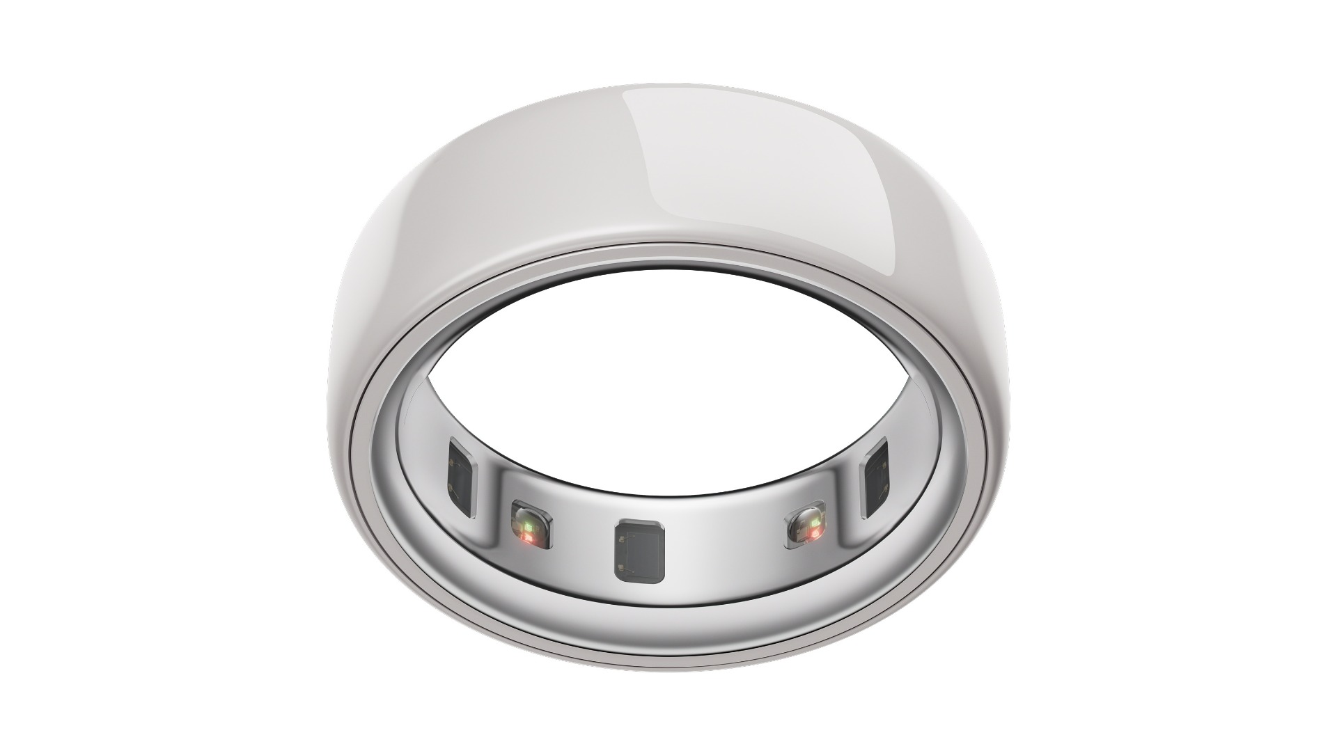 Oura Ring 4 Ceramic Cloud - Size 7
