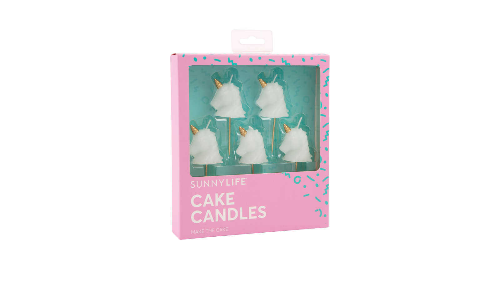 Sunnylife Set of 5 Unicorn Cake Candle