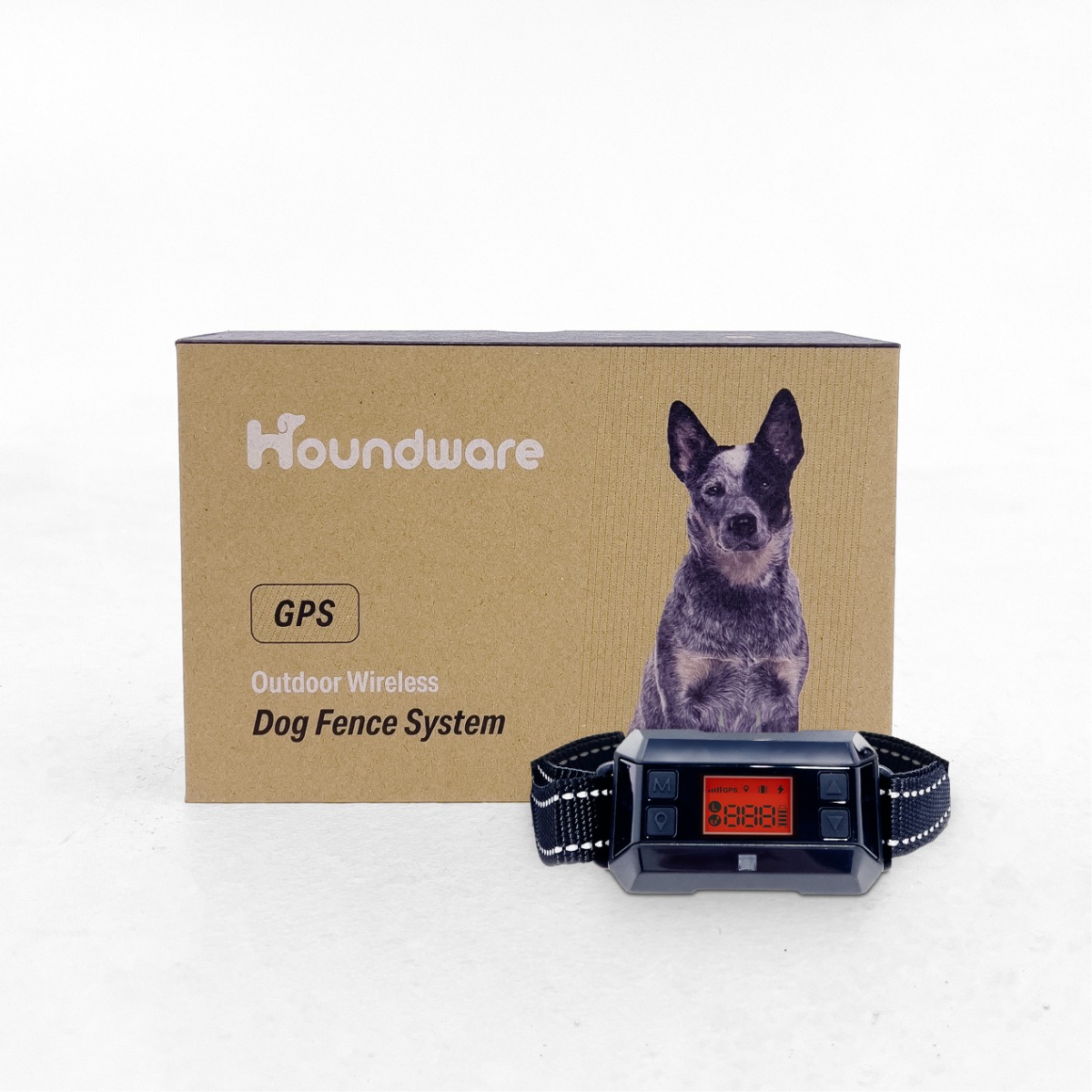 Houndware Invisible Wide Range IPX7 Outdoor Wireless GPS Dog Fence for 1 Dog Harvey Norman