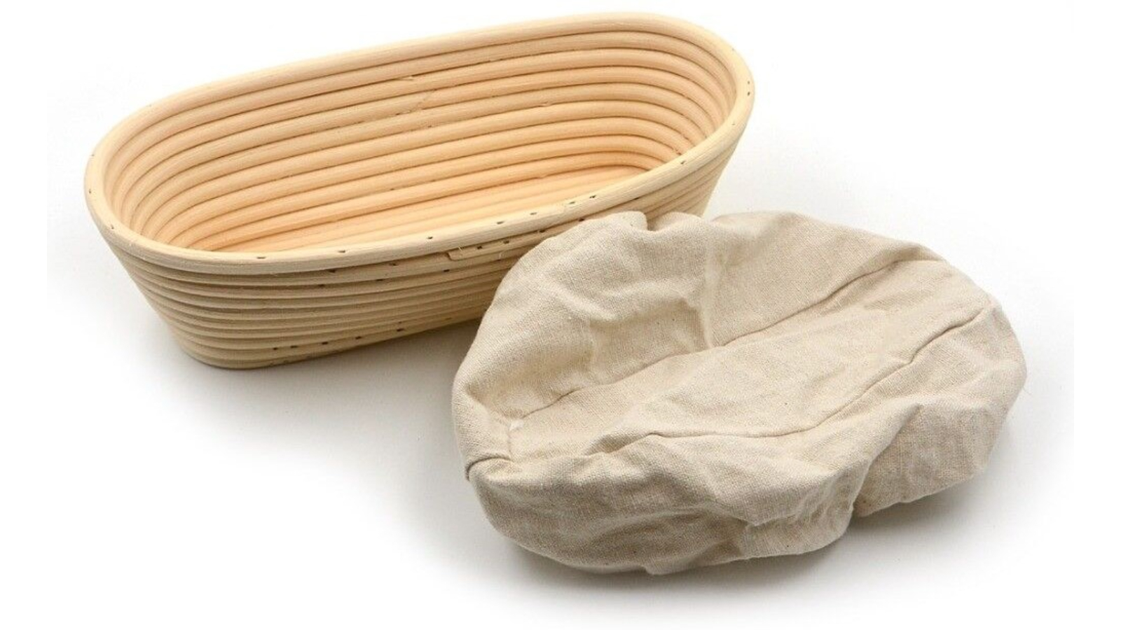 Brunswick Bakers Oval Bread Banneton with Lining - 23cm