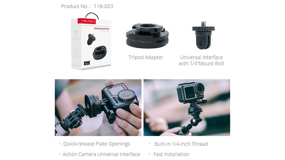 Pgytech Tripod Adapter for Osmo Action Camera Harvey Norman