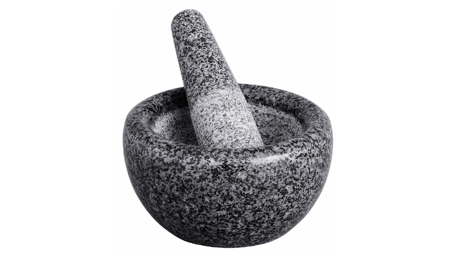 Avanti Pencil Edge Black Mortar and Pestle - 18 x 9cm