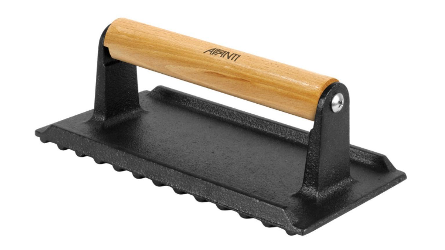 Avanti Cast Iron Meat and Bacon Press