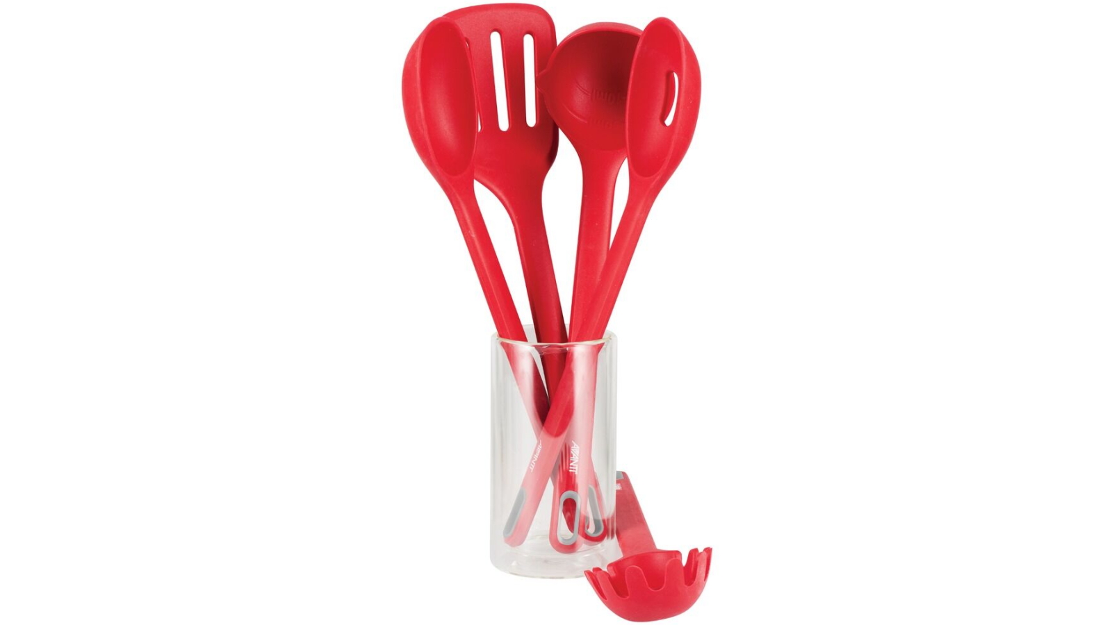 Avanti 5-Piece Silicone Utensil Set - Red