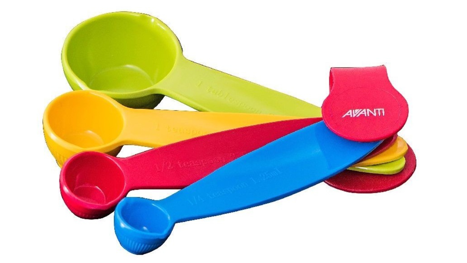 Avanti Coloured Melamine Measuring Spoons Set of  4