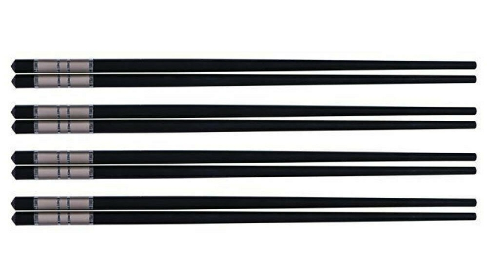 Avanti Traditional Chopsticks Pair of 4 - Silver