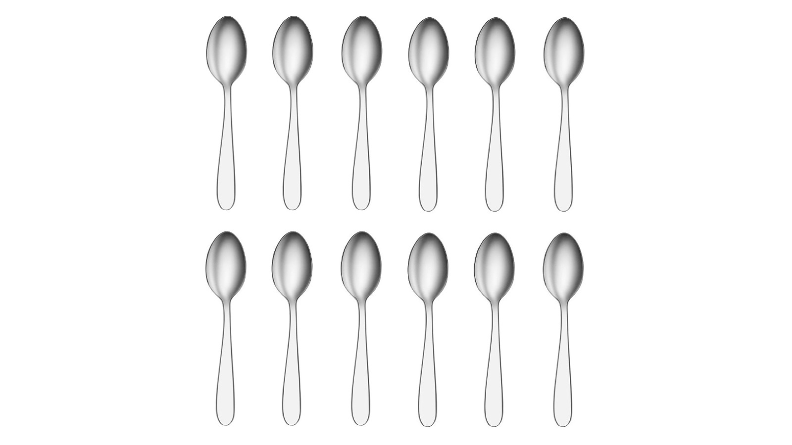 TableKraft Set of 12 Stainless Steel Luxor Coffee Spoon