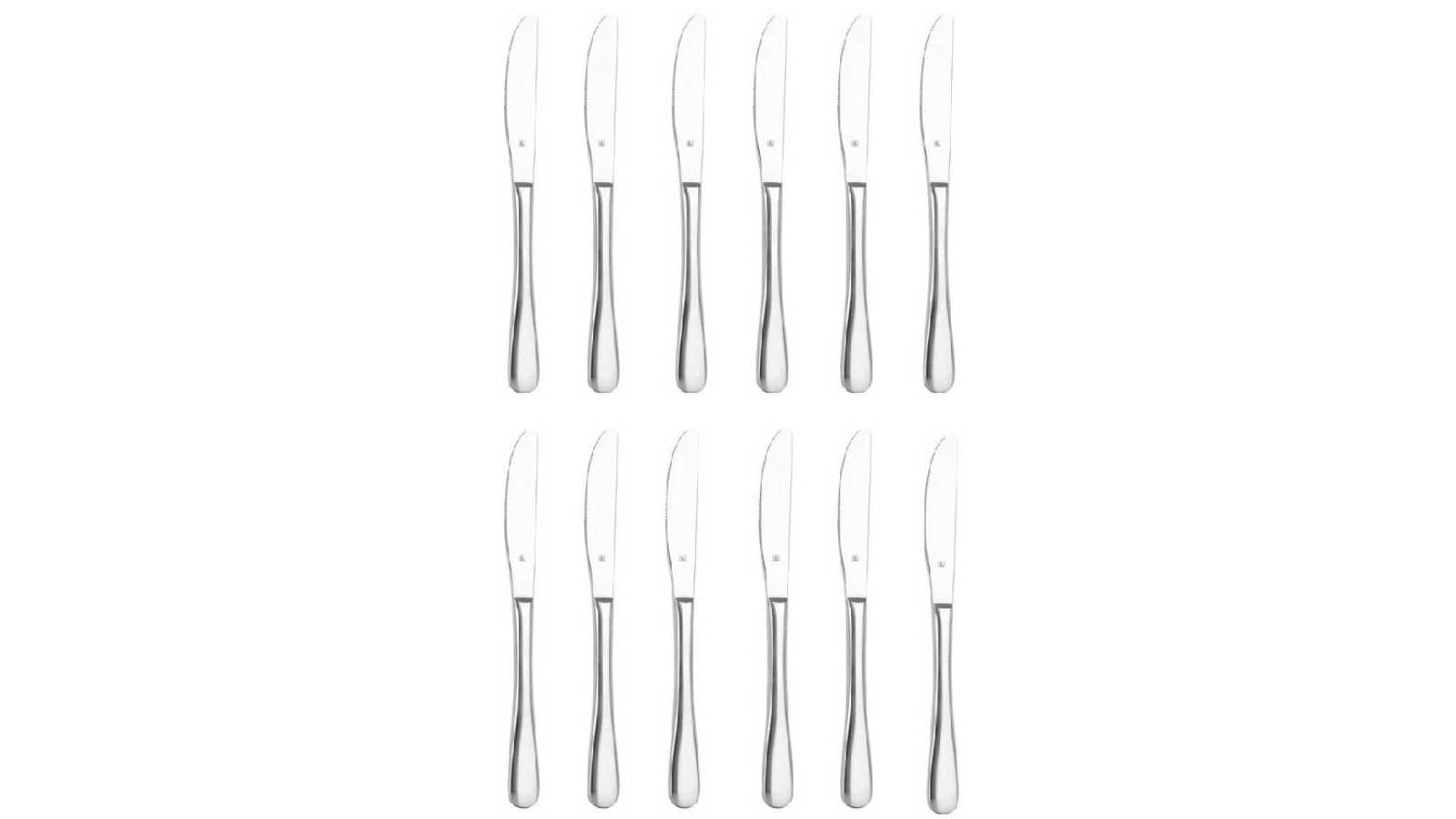 Tablekraft Luxor Stainless Steel Dessert Knives Set - 12 Piece