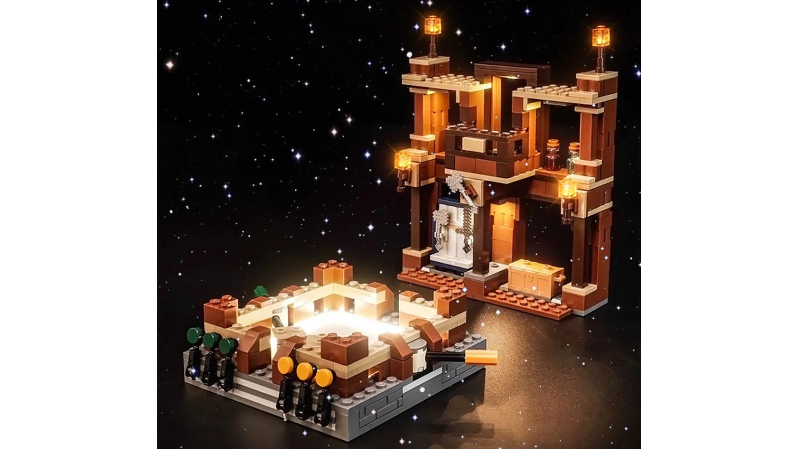 Brick Shine Light Kit for LEGO Woodland Mansion Fighting Ring