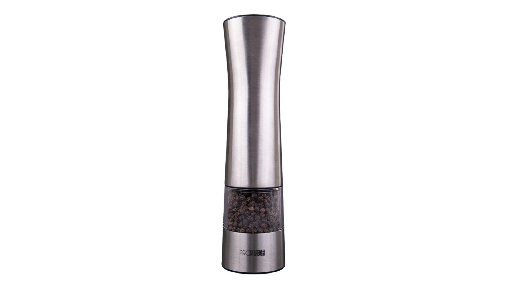 Freedo Battery Operated Salt And Pepper Grinder Set - Electric Stainless Steel Salt Pepper Mills