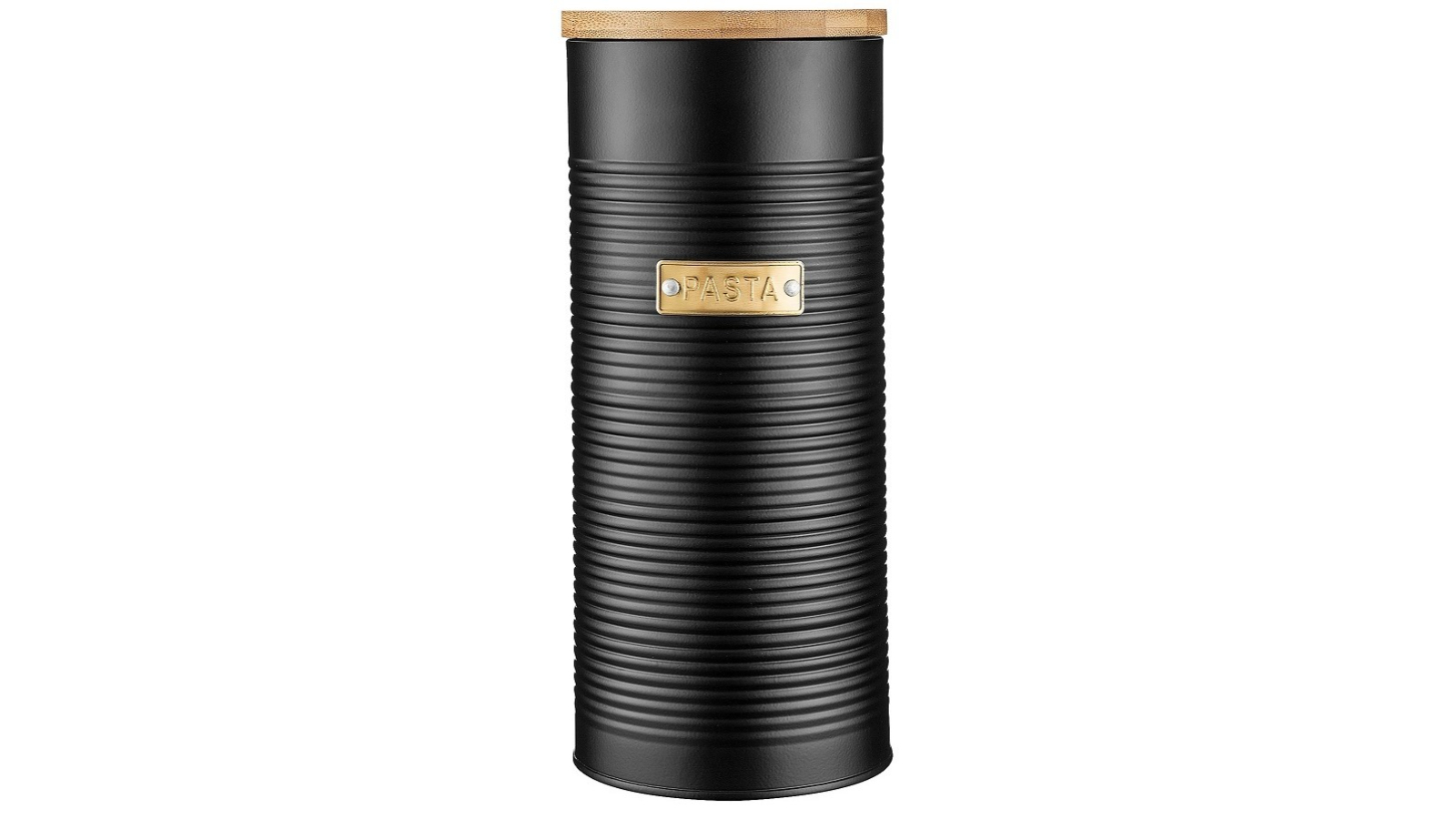 Typhoon Metal Pasta Storage Jar - Black