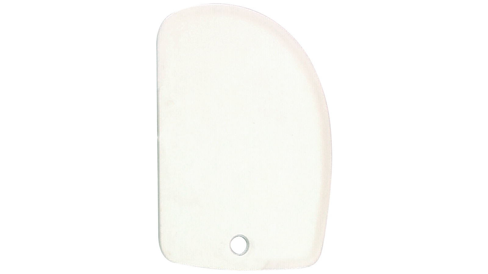 Trenton White Plastic Dough Scraper - 12 x 8cm