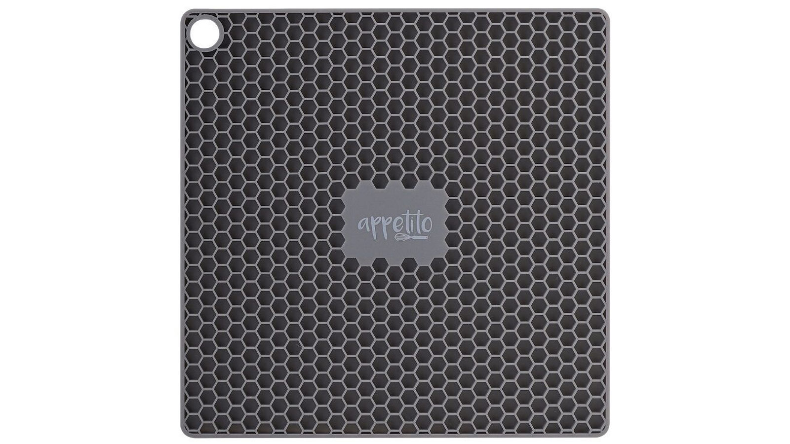 Appetito Silicone Square Trivet - Charcoal