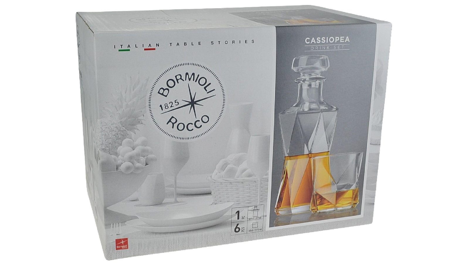 Bormioli Rocco Cassiopea 7 Piece Decanter and Tumbler Set Harvey Norman
