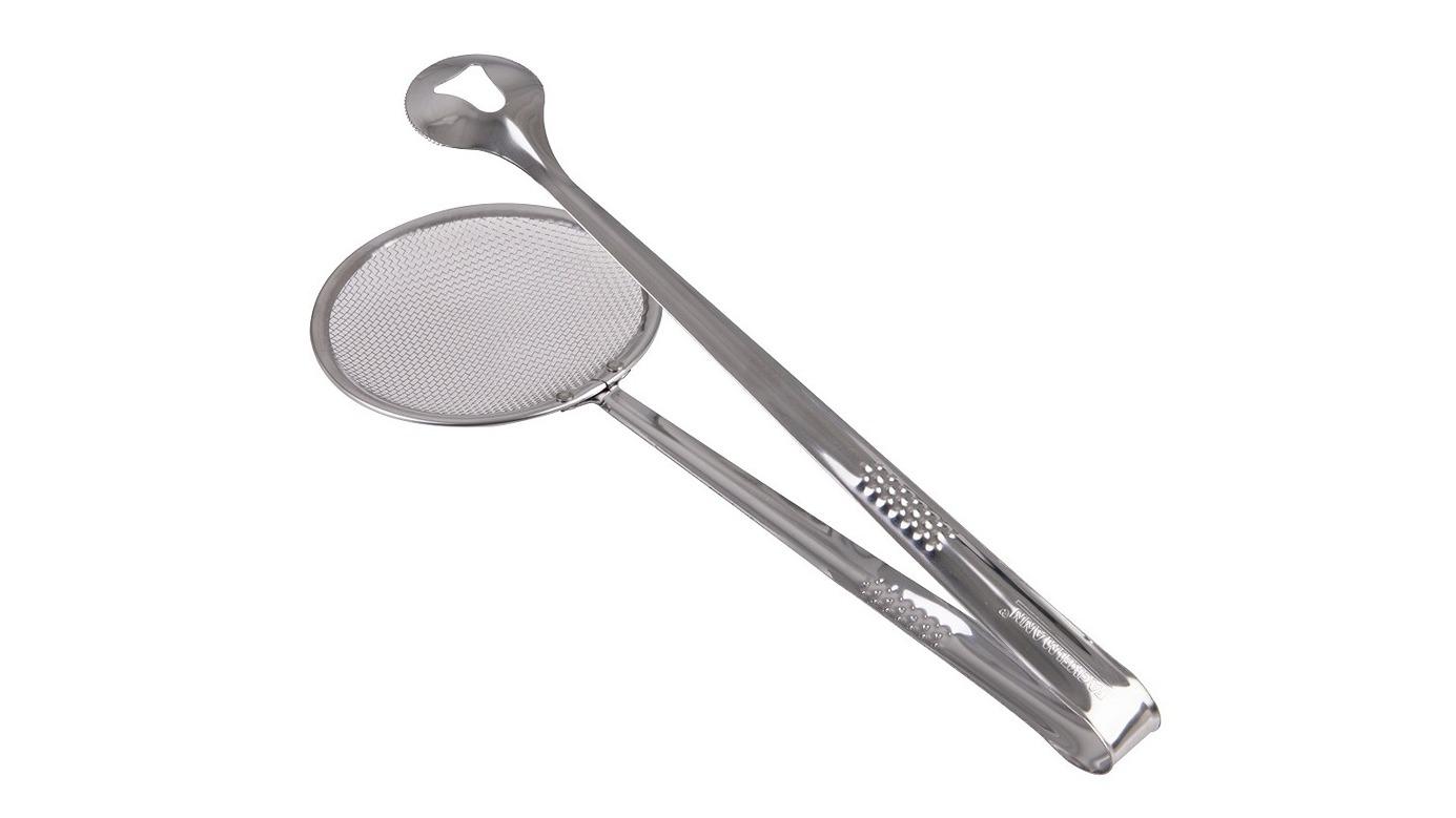 Appetito 28.5cm Stainless Steel Skimmer Tong
