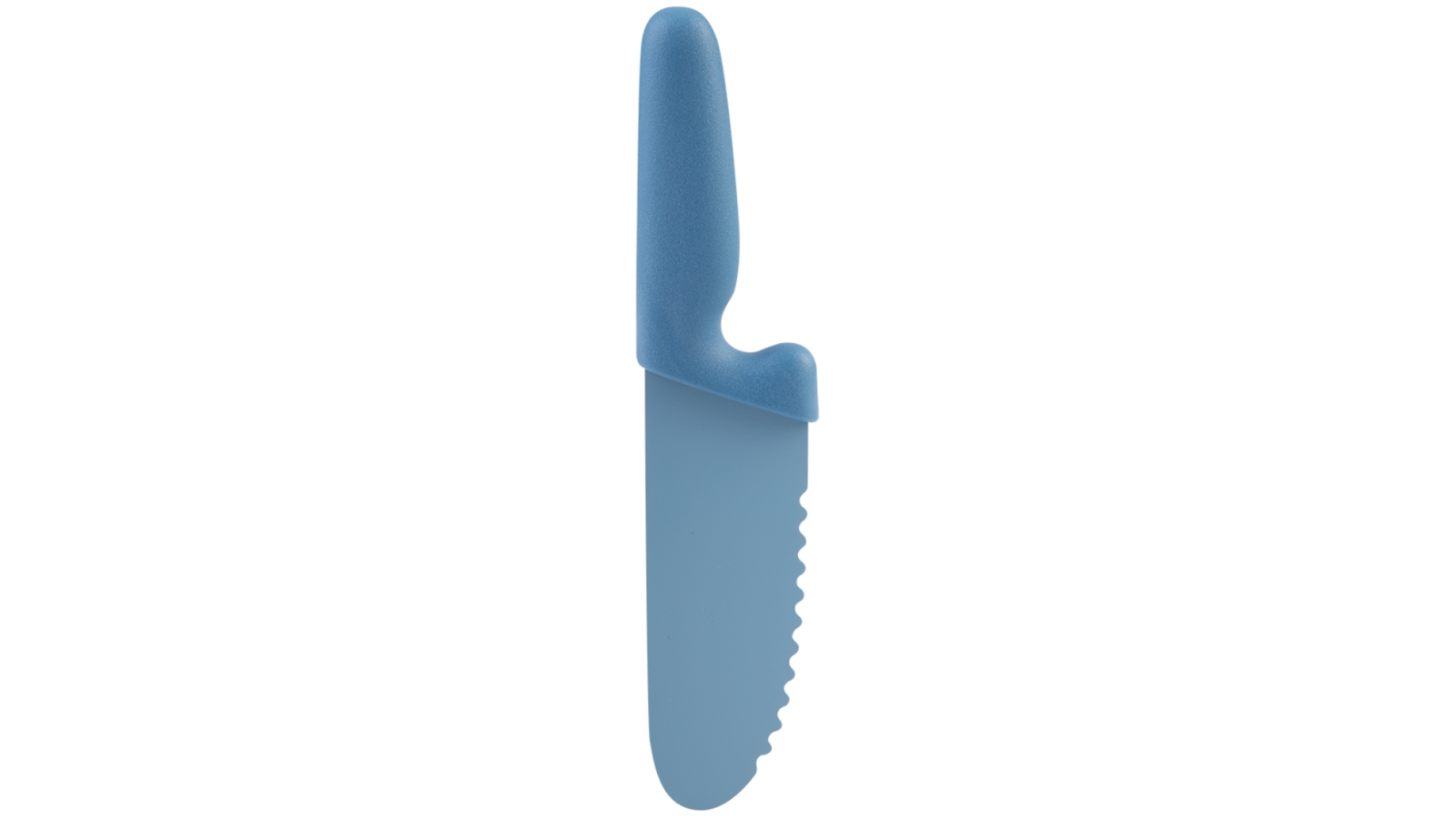 Appetito Kids Safety Knife with Non-Stick Serrated Blade - Blue