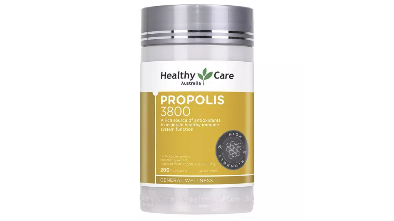 Healthy Care 3800mg Ultra Premium Propolis Supplement  - 200 Capsule