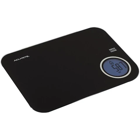 Acurite Stella Digital Kitchen Scale with Backlight - Black