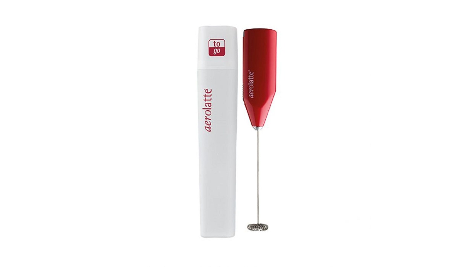 Aerolatte To Go Milk Frother with Case - Red