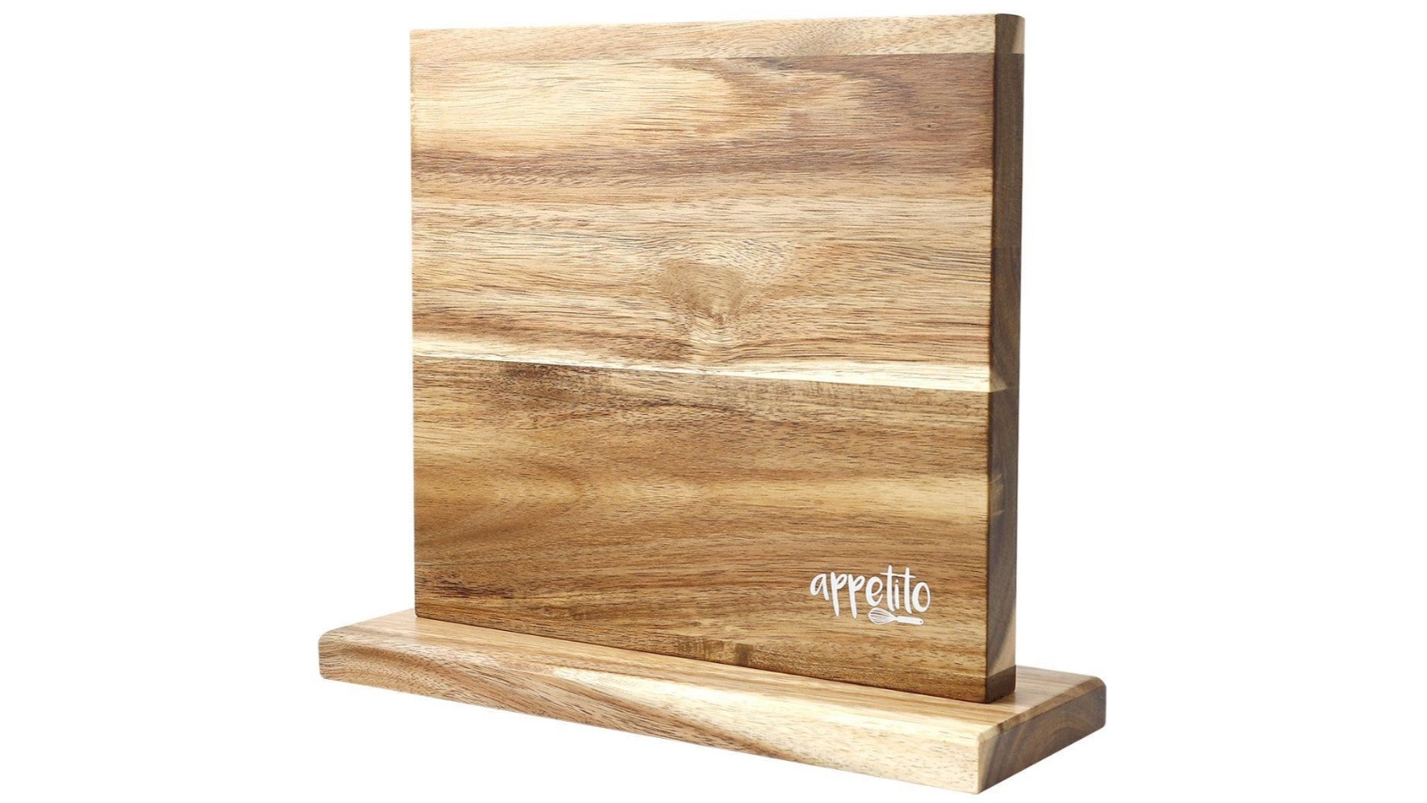 Appetito Magnetic Knife Stand Double Sided - Acacia Wood