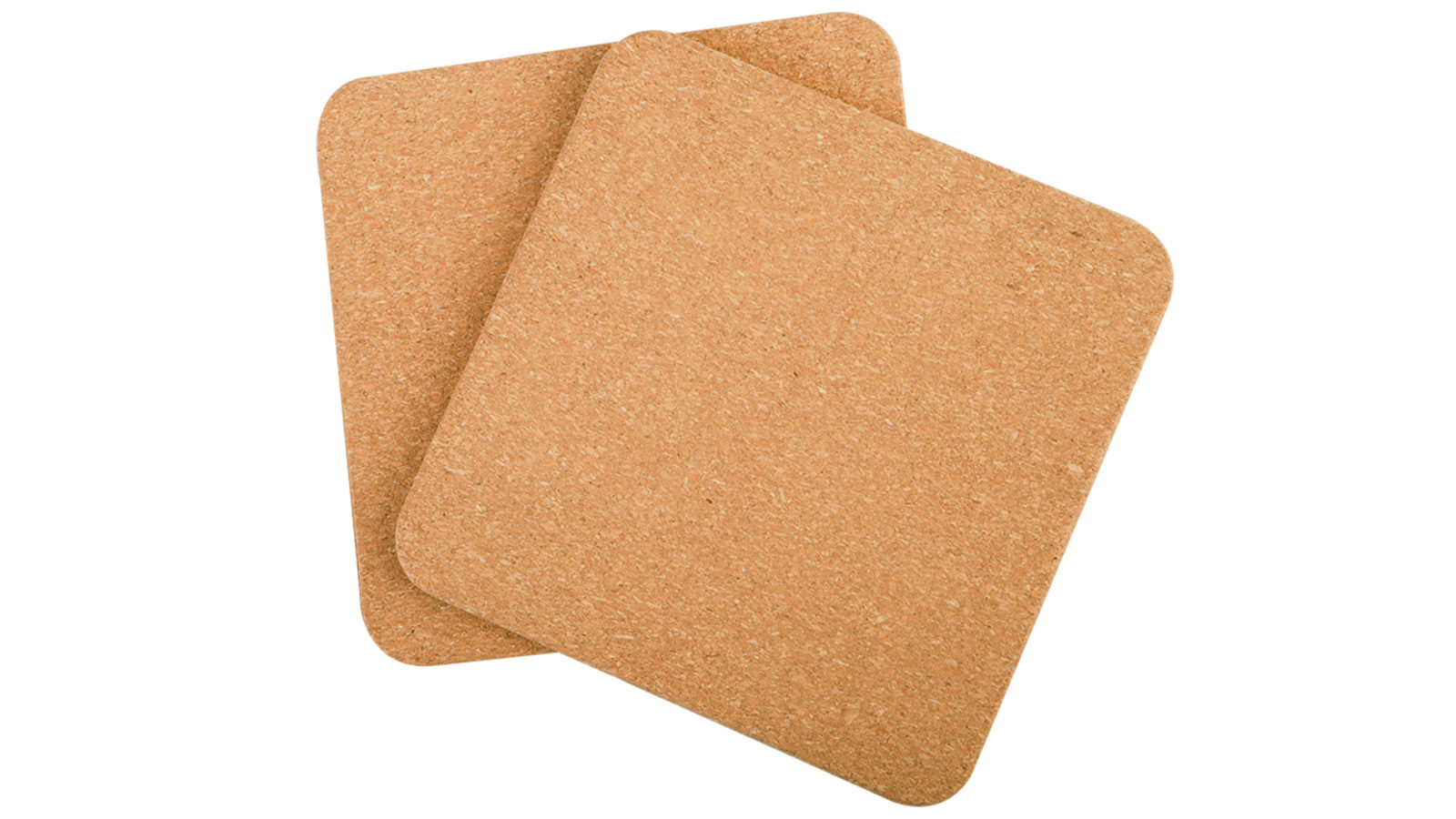 Appetito Set of 2 Square Cork Trivets - 20cm