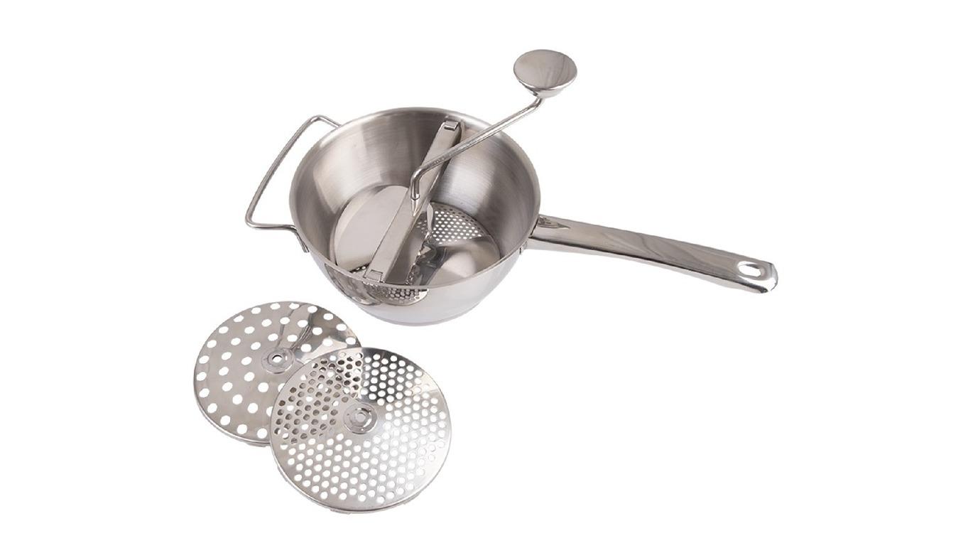Appetito 20cm Stainless Steel Rotary Food Mill with 3 Disc